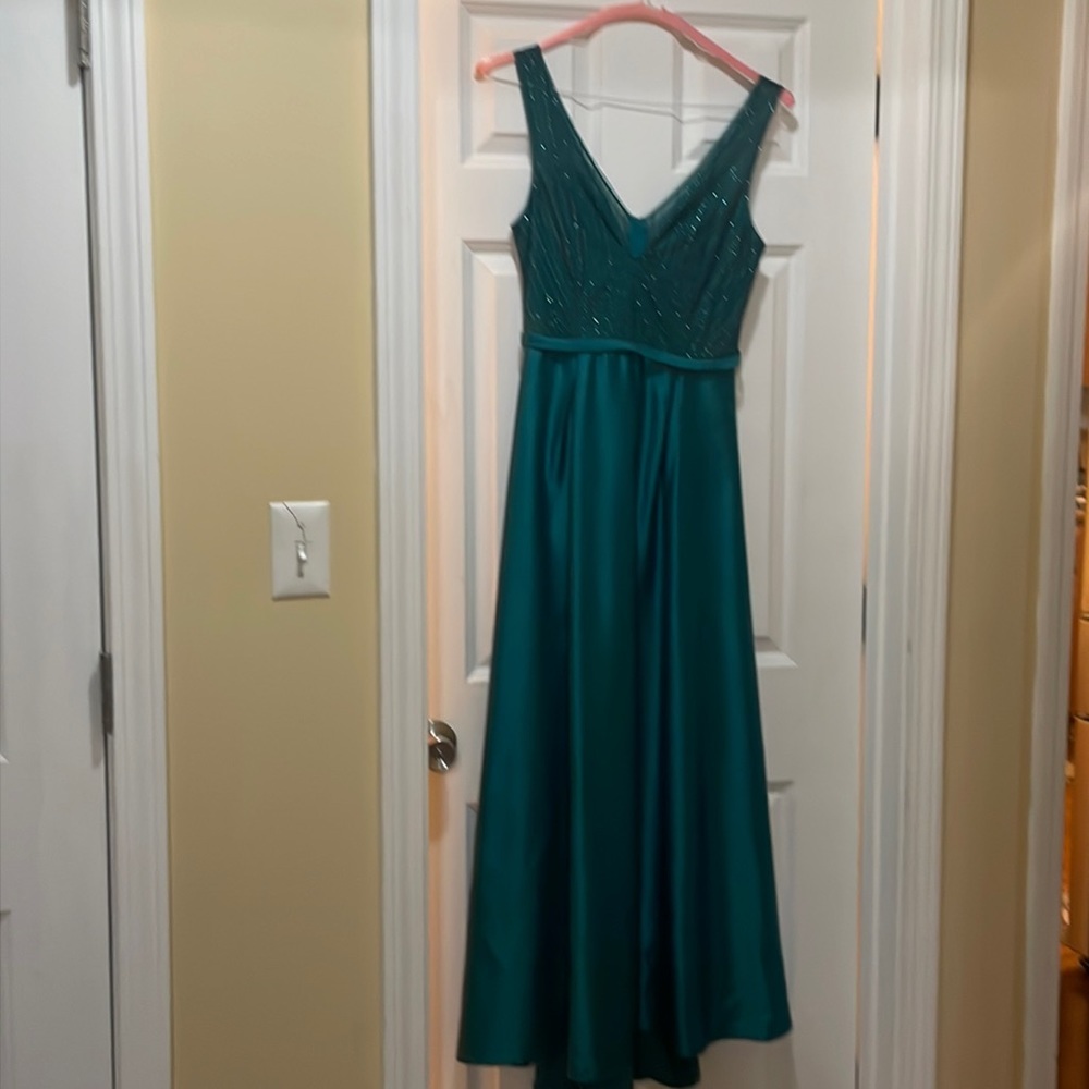 Satin prom dress